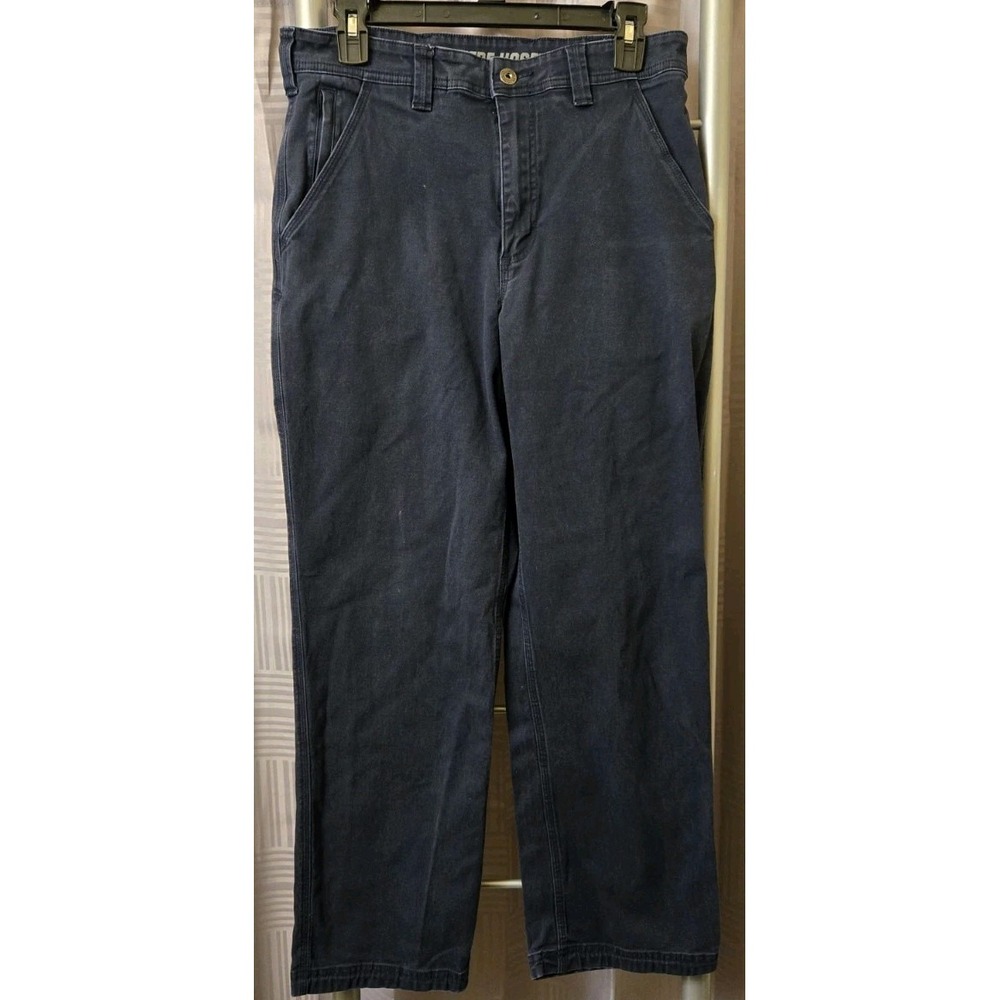 Duluth Trading Flex Fire‎ Hose Pants Men's Size 30X28 Navy Blue Relaxed Fit